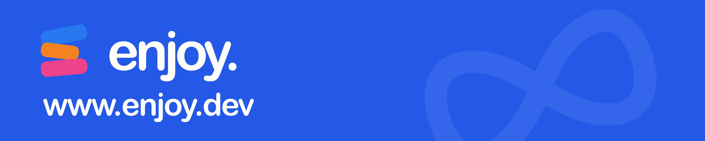 Infinite blue banner