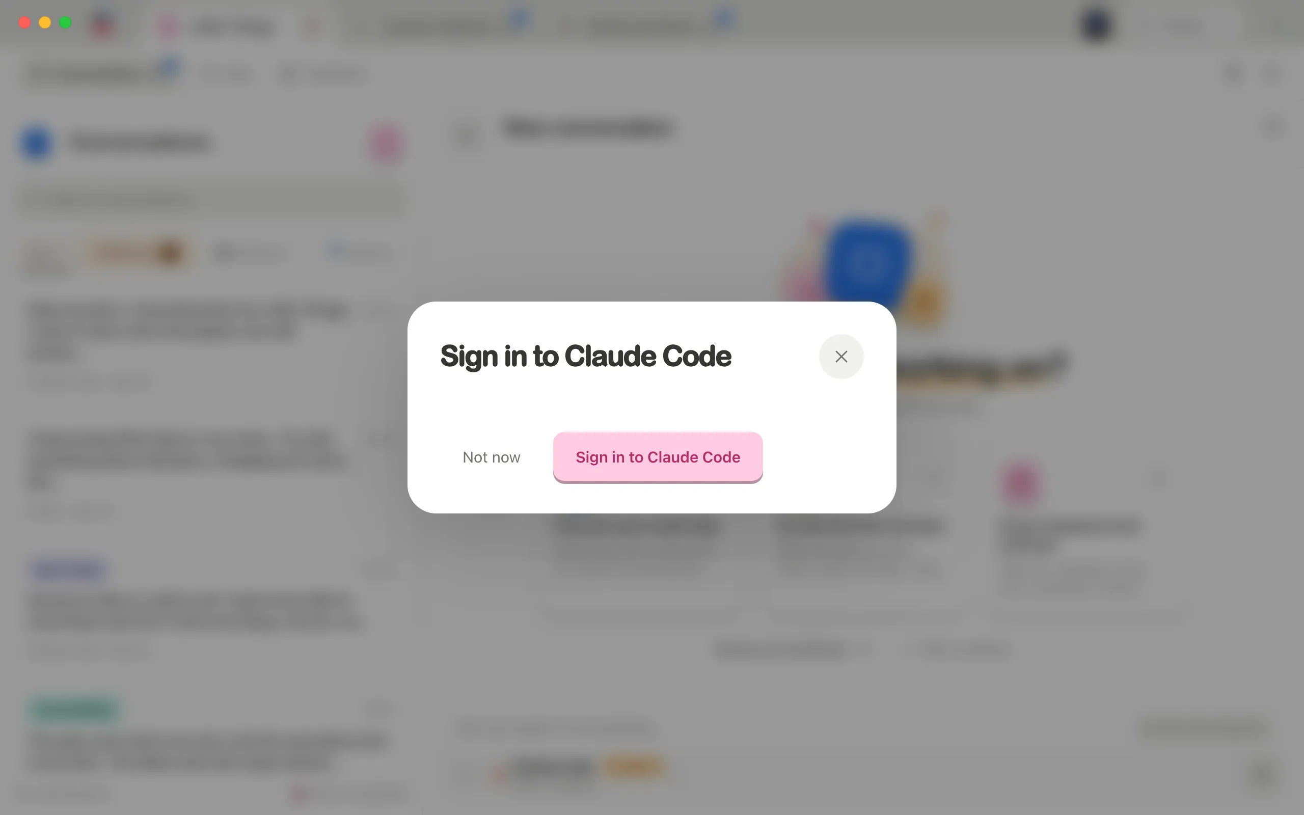 The Sign in to Claude Code window. Highlighted: Sign in to Claude Code.