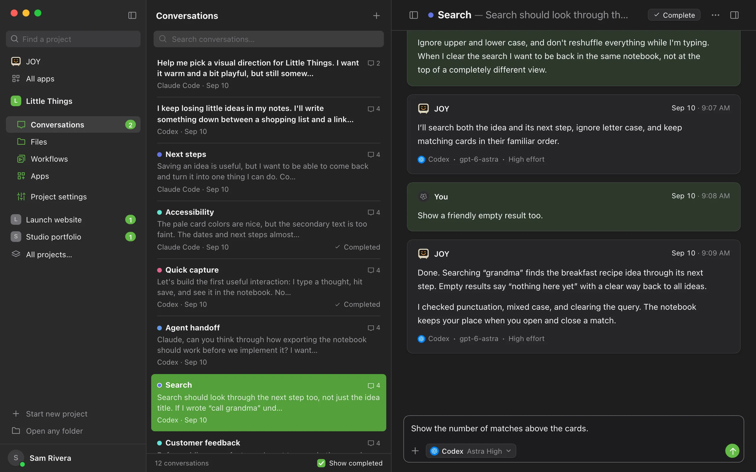 The message box with text typed in. Highlighted: The arrow send button.